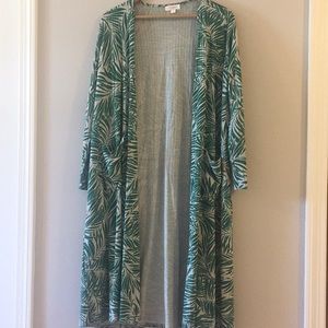 LuLaRoe Sarah Duster Cardigan, size Medium NWT